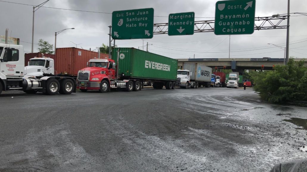 Camiones - Zona Portuaria - Foto NotiUno - julio 31 2019